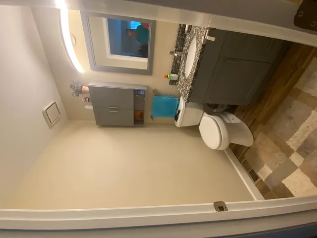 a bathroom with a sink