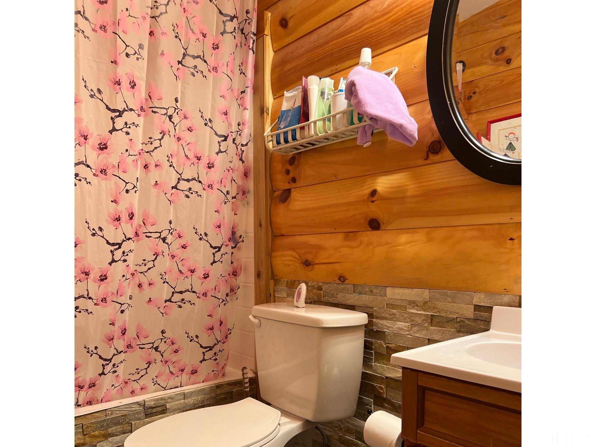 4516 North Spring Branch Road Dunn, NC 28334 - Photo 8 of 21 Hall bath has unique wall features