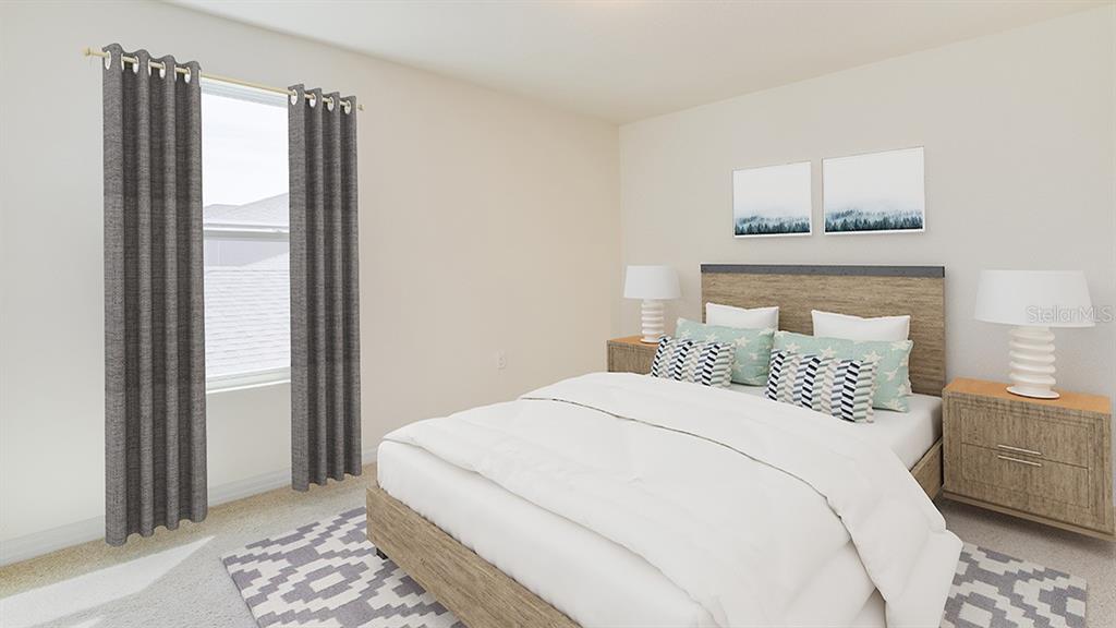 17688 Acorn Drop Road Land O Lakes, FL 34638 - Photo 12 of 15 a bedroom with a large bed and a window