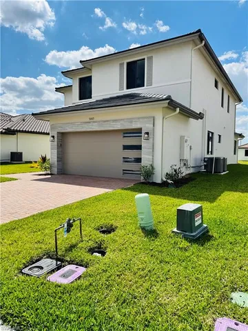 a house view with a garden space