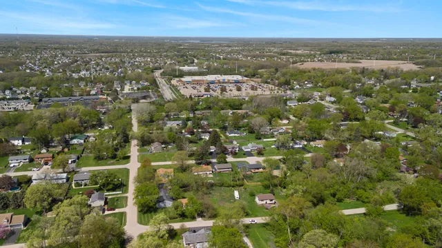 an aerial view of multiple house
