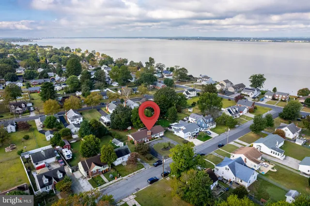 a aerial view of a city