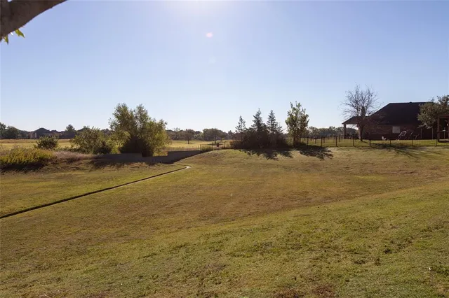 a view of a park with slide