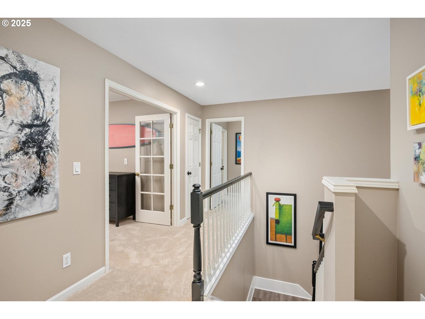1626 Northwest Caitlin Terrace Portland, OR 97229 - Photo 16 of 48 a view of hallway with furniture and a refrigerator