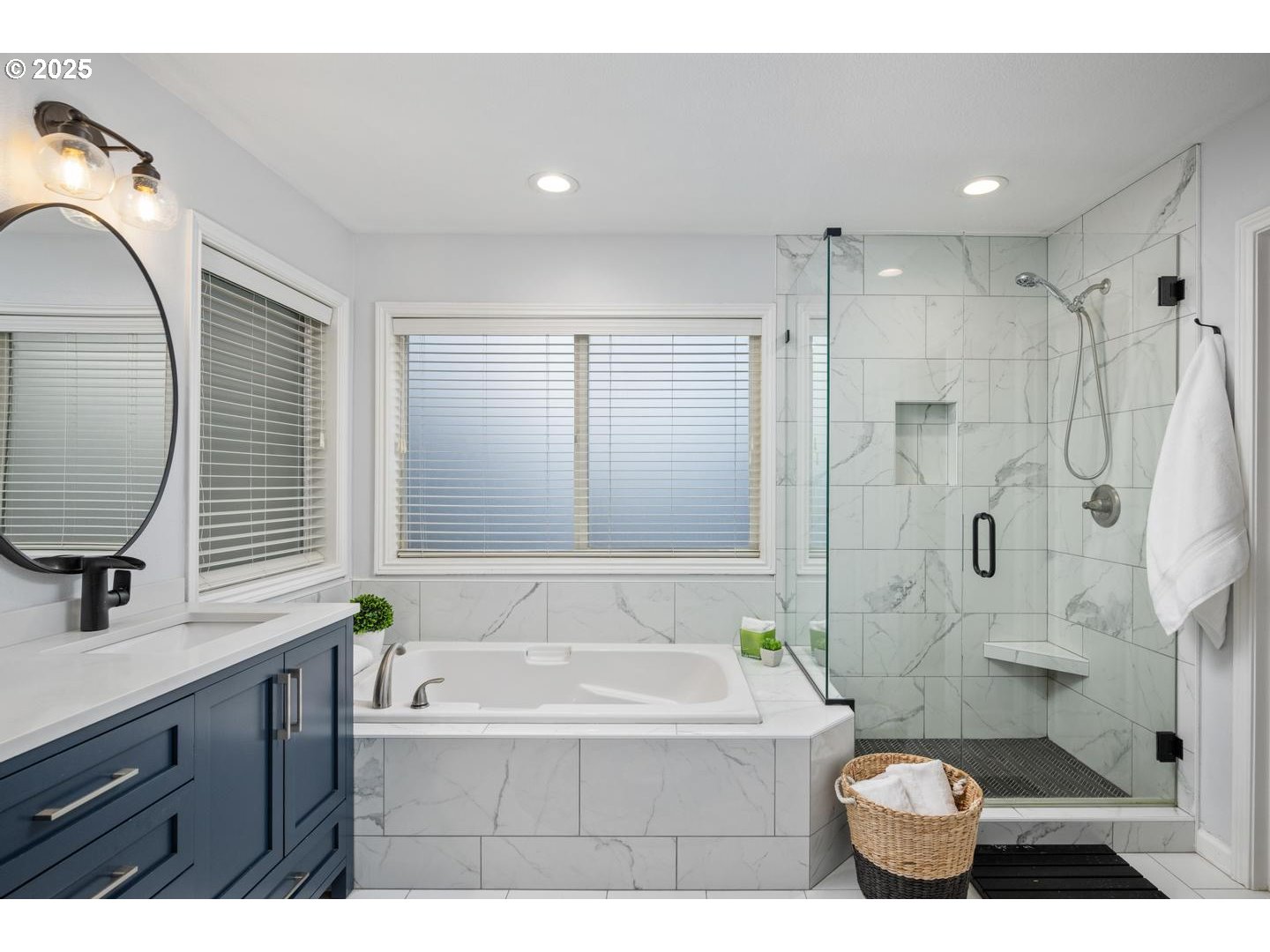 1626 Northwest Caitlin Terrace Portland, OR 97229 - Photo 22 of 48 a bathroom with a sink a toilet and shower