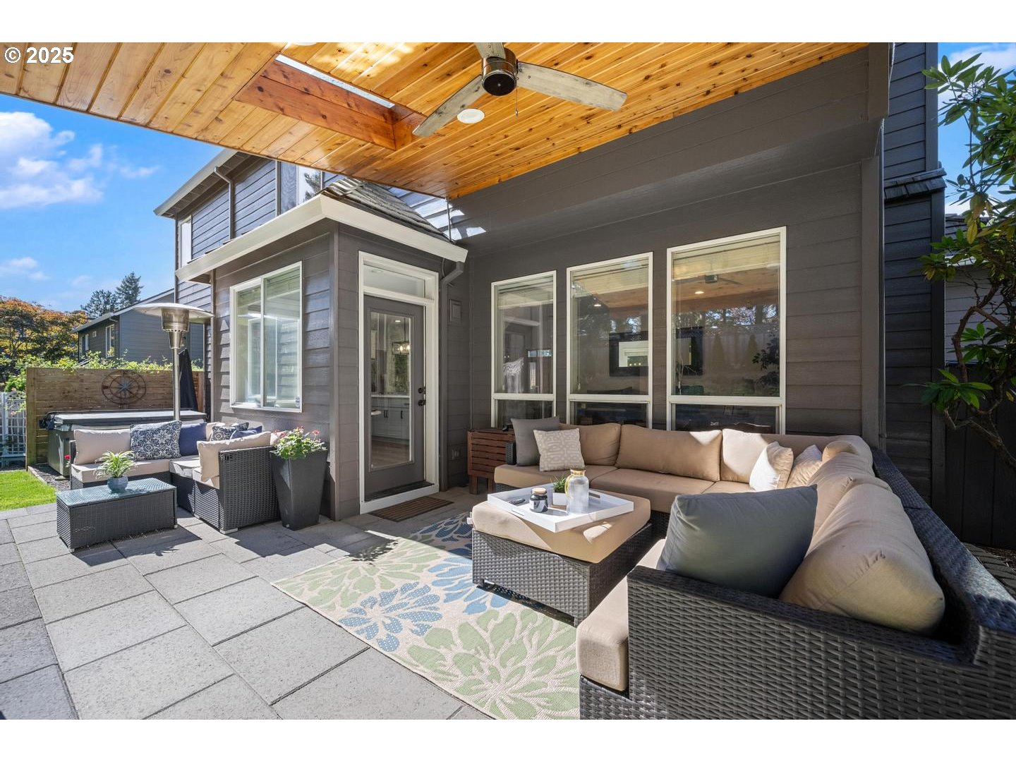 1626 Northwest Caitlin Terrace Portland, OR 97229 - Photo 32 of 48 a view of a patio with couches and potted plants