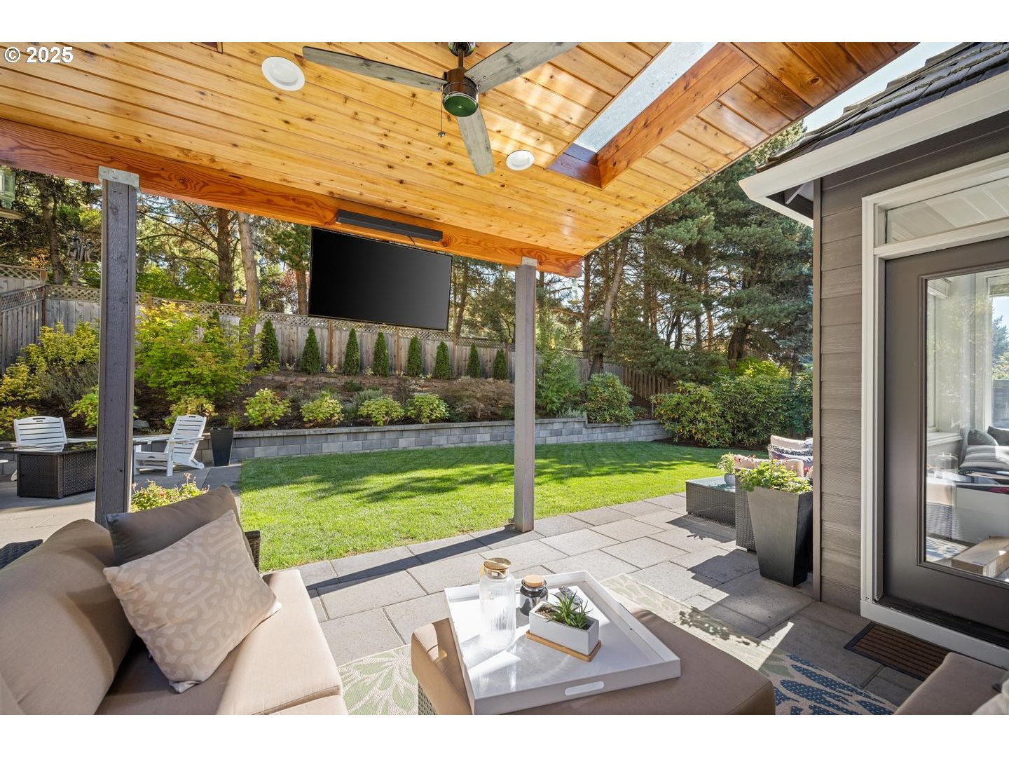 1626 Northwest Caitlin Terrace Portland, OR 97229 - Photo 35 of 48 a view of a patio with couches plants and pool