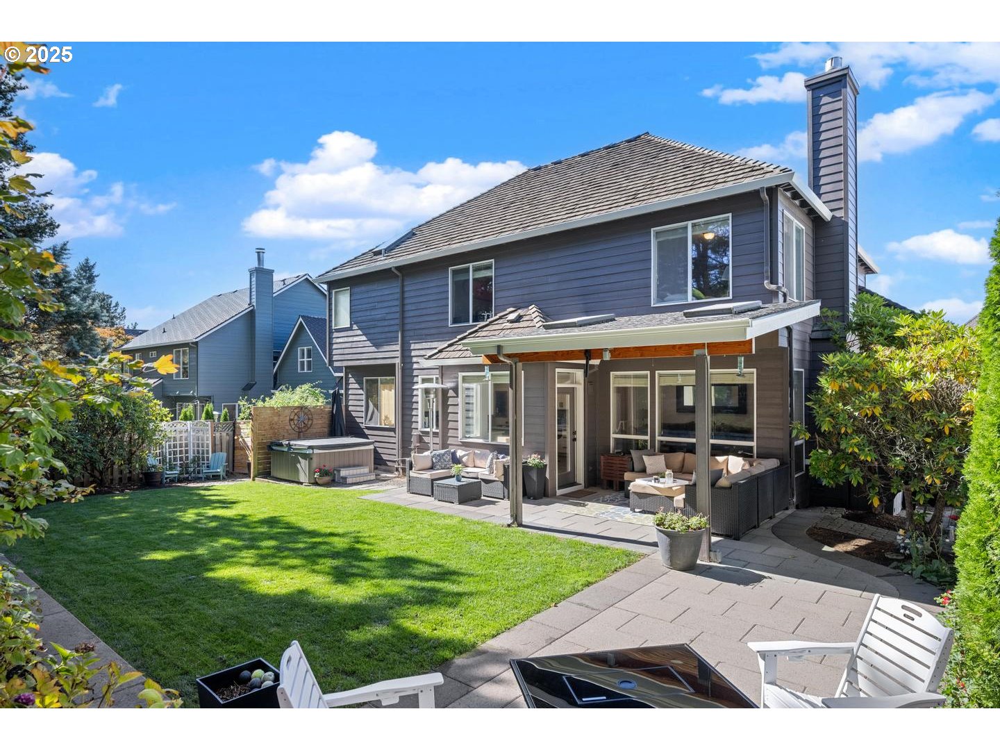 1626 Northwest Caitlin Terrace Portland, OR 97229 - Photo 42 of 48 a view of a house with a yard porch and sitting area