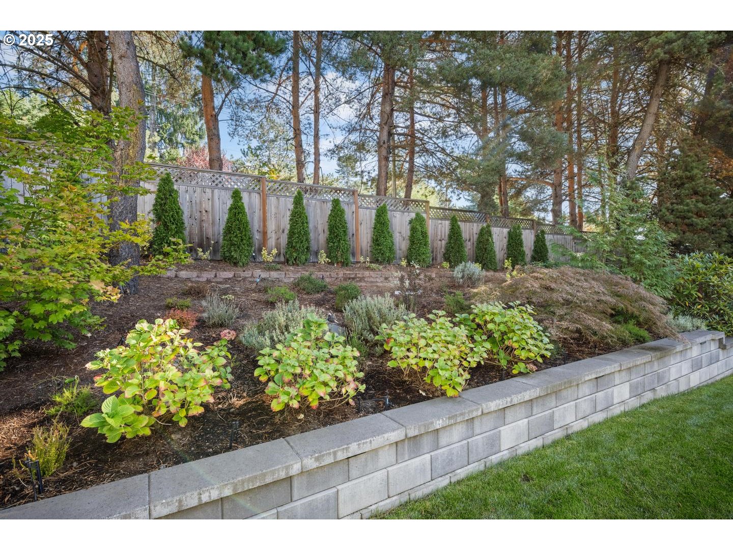 1626 Northwest Caitlin Terrace Portland, OR 97229 - Photo 45 of 48 a view of a garden with a pathway