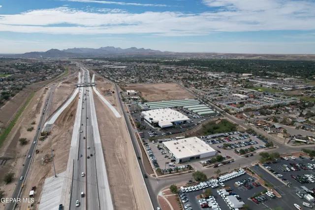 an aerial view of a city