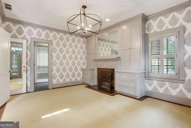 a balcony with furniture and wooden floor