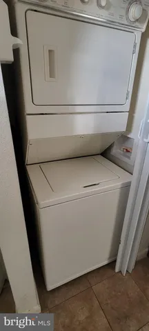 a close up view of washer and dryer