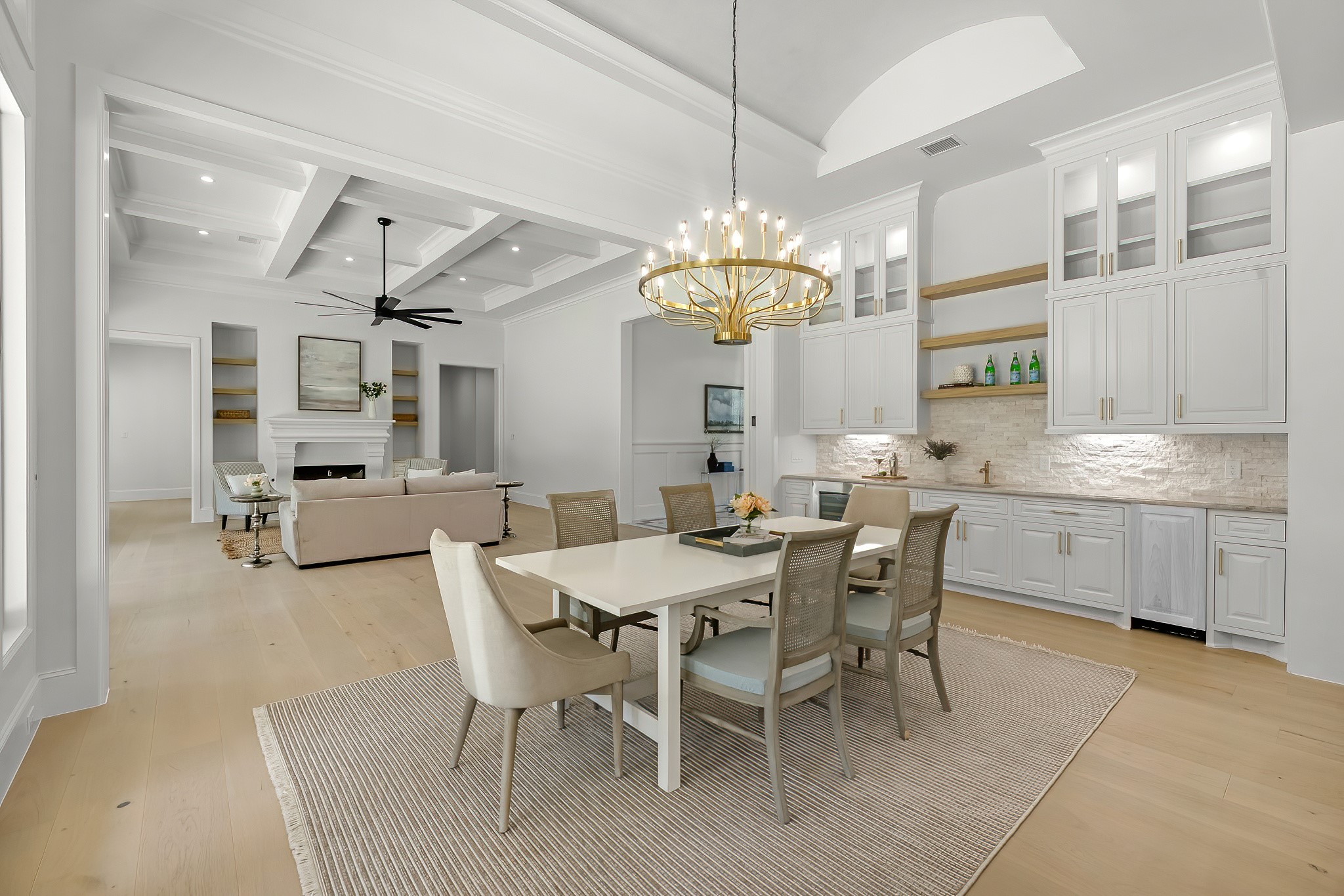 26041 Crown Ranch Boulevard Montgomery, TX 77316 - Photo 11 of 48 a view of a dining room with furniture and chandelier