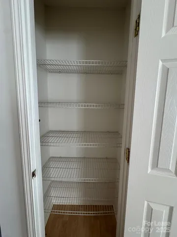 a close view of closet