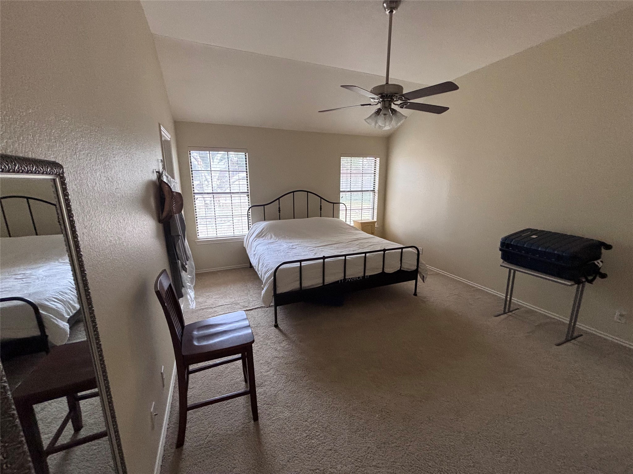 1316 Mesquite Road Cedar Park, TX 78613 - Photo 10 of 24 A restful bedroom offers a cozy haven with carpeted floors and a vaulted ceiling.