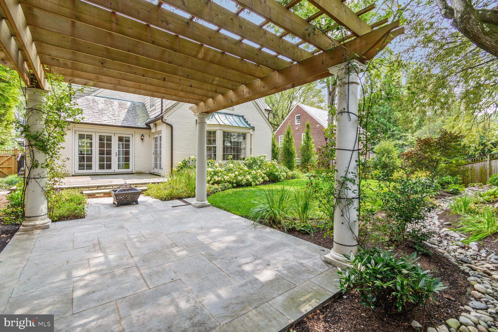 3712 Fordham Road Northwest Washington, DC 20016 - Photo 6 of 45 Serene garden retreat with pergola.
