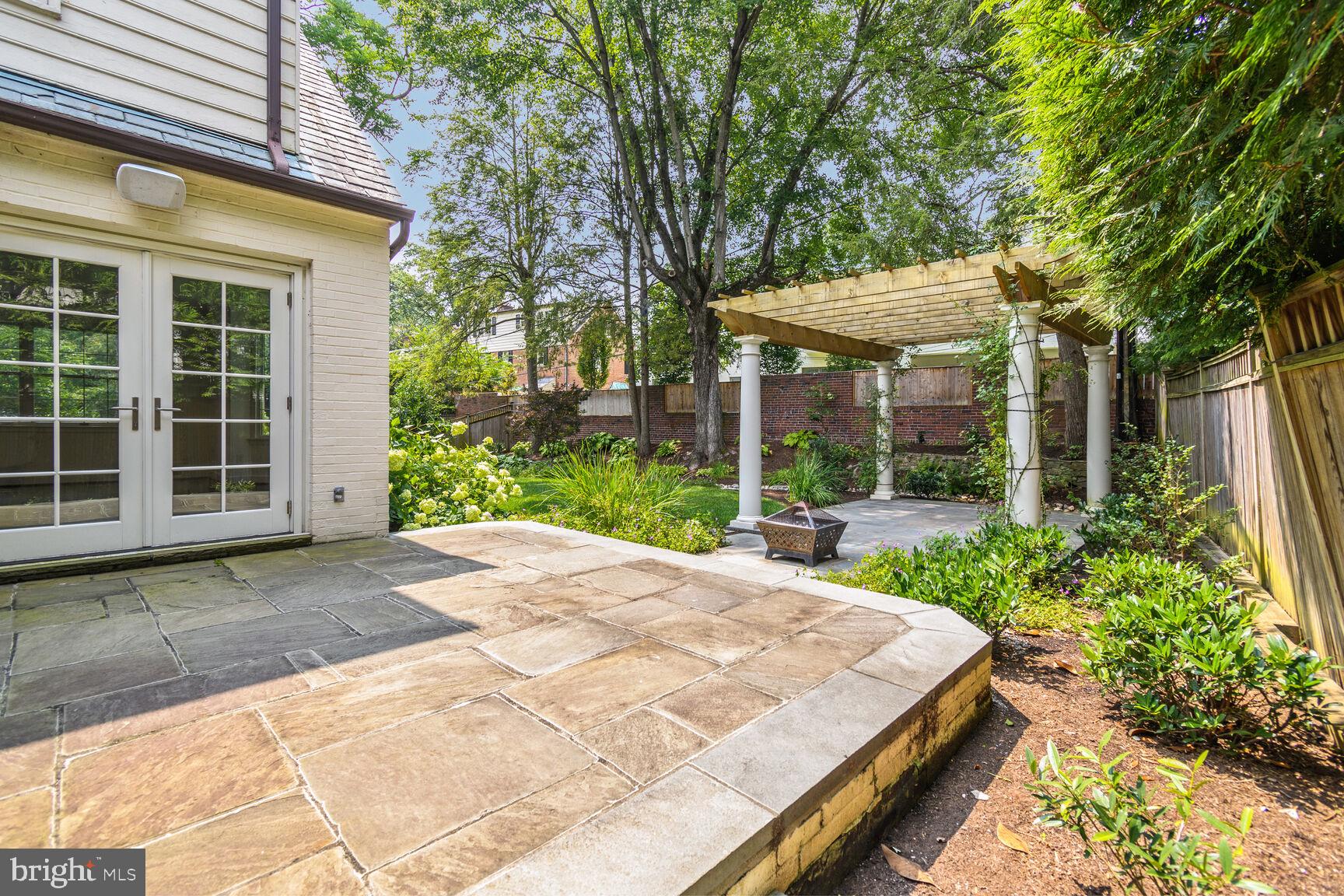 3712 Fordham Road Northwest Washington, DC 20016 - Photo 9 of 45 Serene garden retreat with pergola.