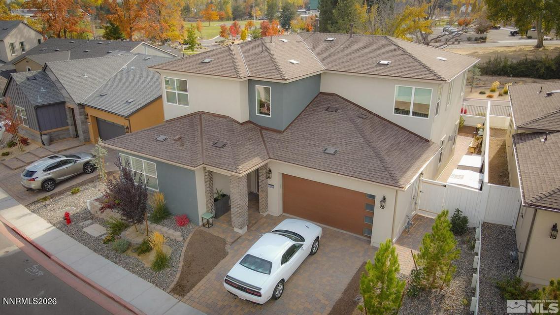5545 Western Rider Trail Reno, NV 89511 - Photo 36 of 37 an aerial view of residential houses with outdoor space
