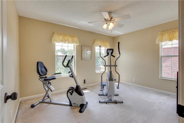 404 Orchid Road Franklin, TN 37064 - Photo 16 of 20 Third bedroom~ Currently used as a workout room, but the same size as the other bedroom! Plenty of room and another walk-in closest!