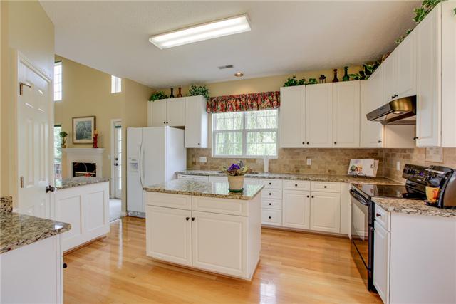 404 Orchid Road Franklin, TN 37064 - Photo 6 of 20 Check out this kitchen! Owner just installed granite and tile backsplash! Great sized pantry and plenty of counter space!