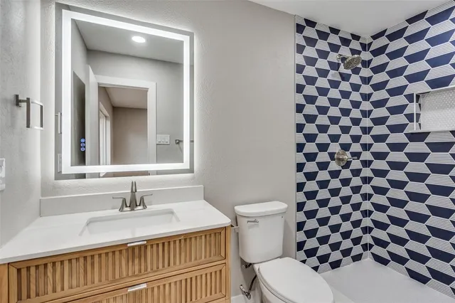 a black and white checkered floor