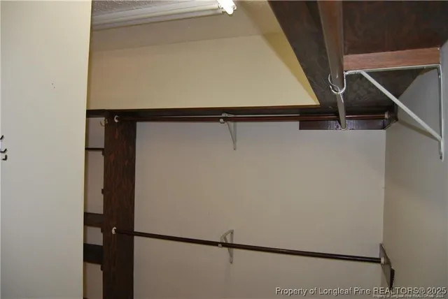 a close view of closet