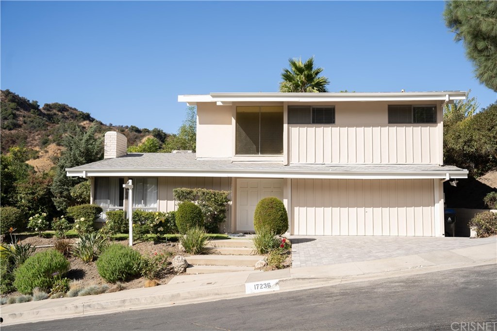 a potted plant sitting in front of a house