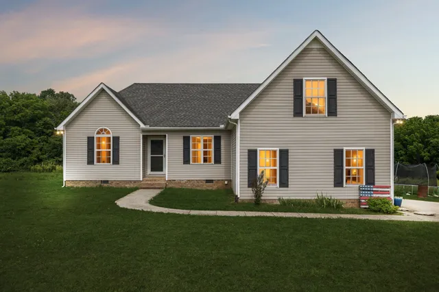 a view of a house with a patio