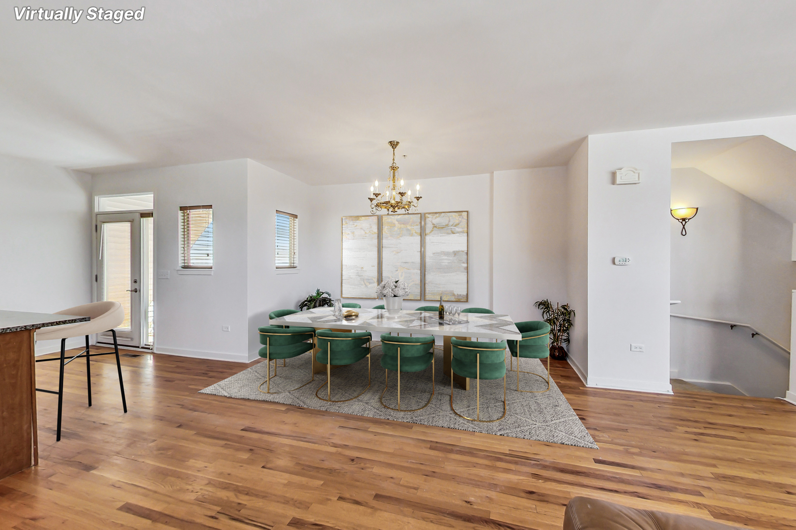 45 East 23rd Street Chicago, IL 60616 - Photo 6 of 27 a view of a dining room with furniture and wooden floor