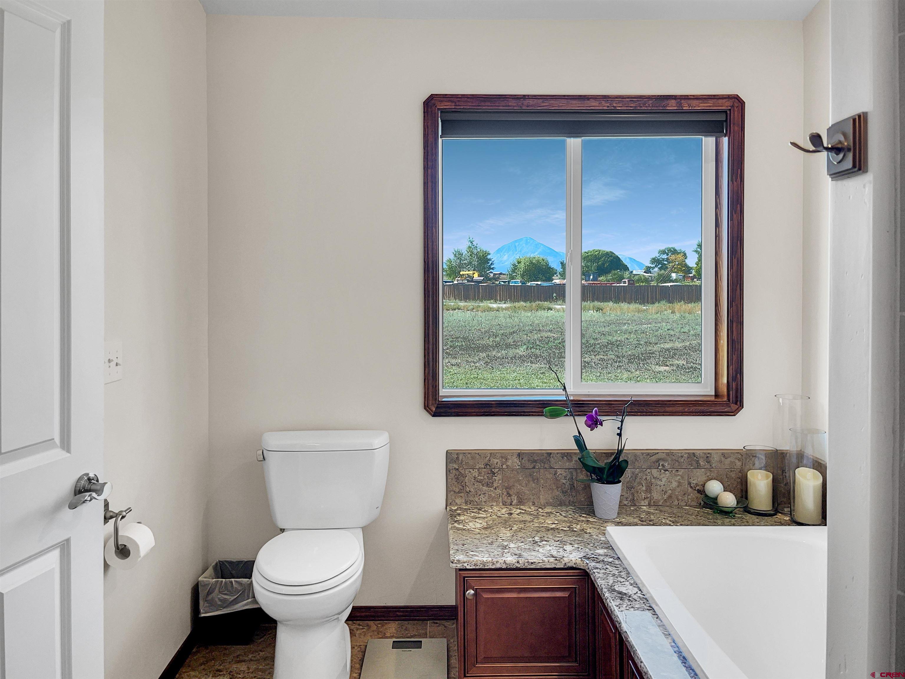 12336 Road 23.25 Loop Cortez, CO 81321 - Photo 25 of 34 a bathroom with a granite countertop toilet sink and mirror