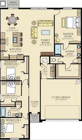 $2,595 | 8769 Parsons Hill Boulevard, Wesley Chapel, FL 33545