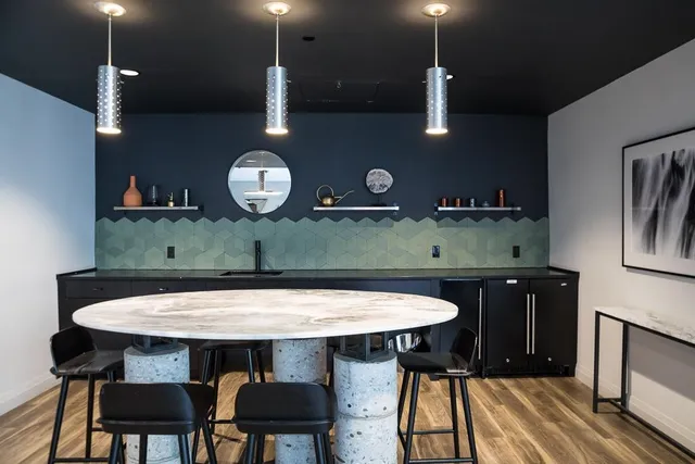 with a mirror with a mirror on it