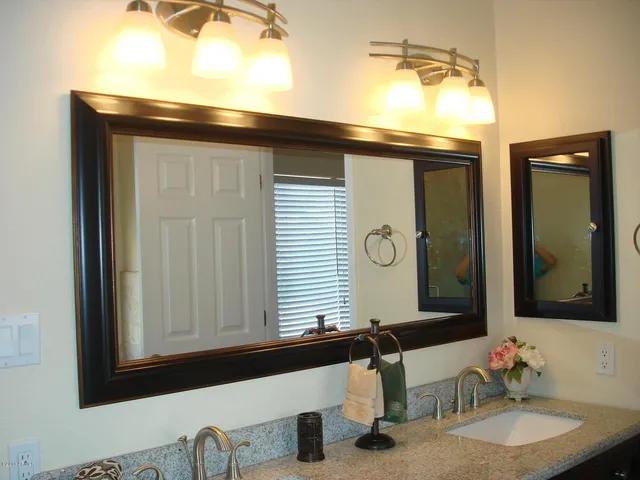 a bathroom with a tub