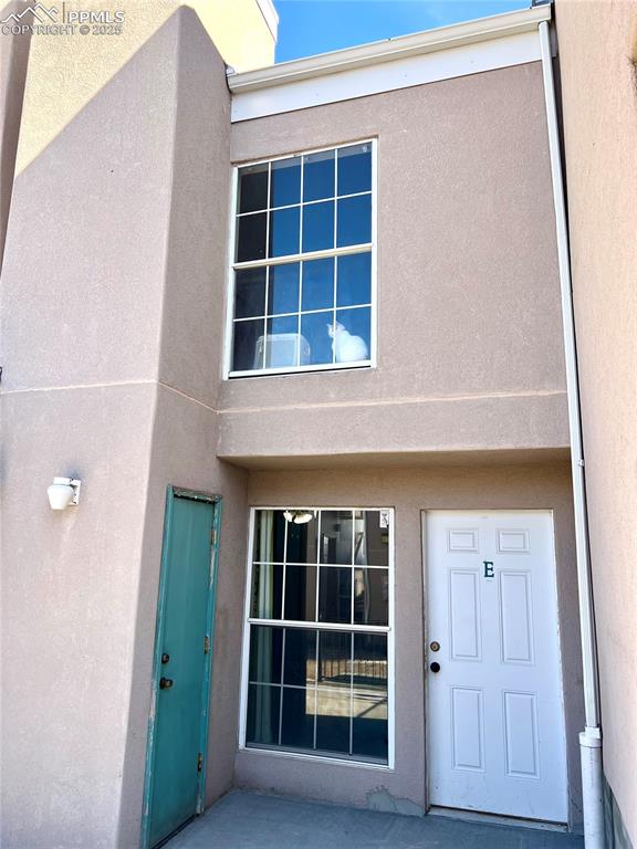 a view of front door