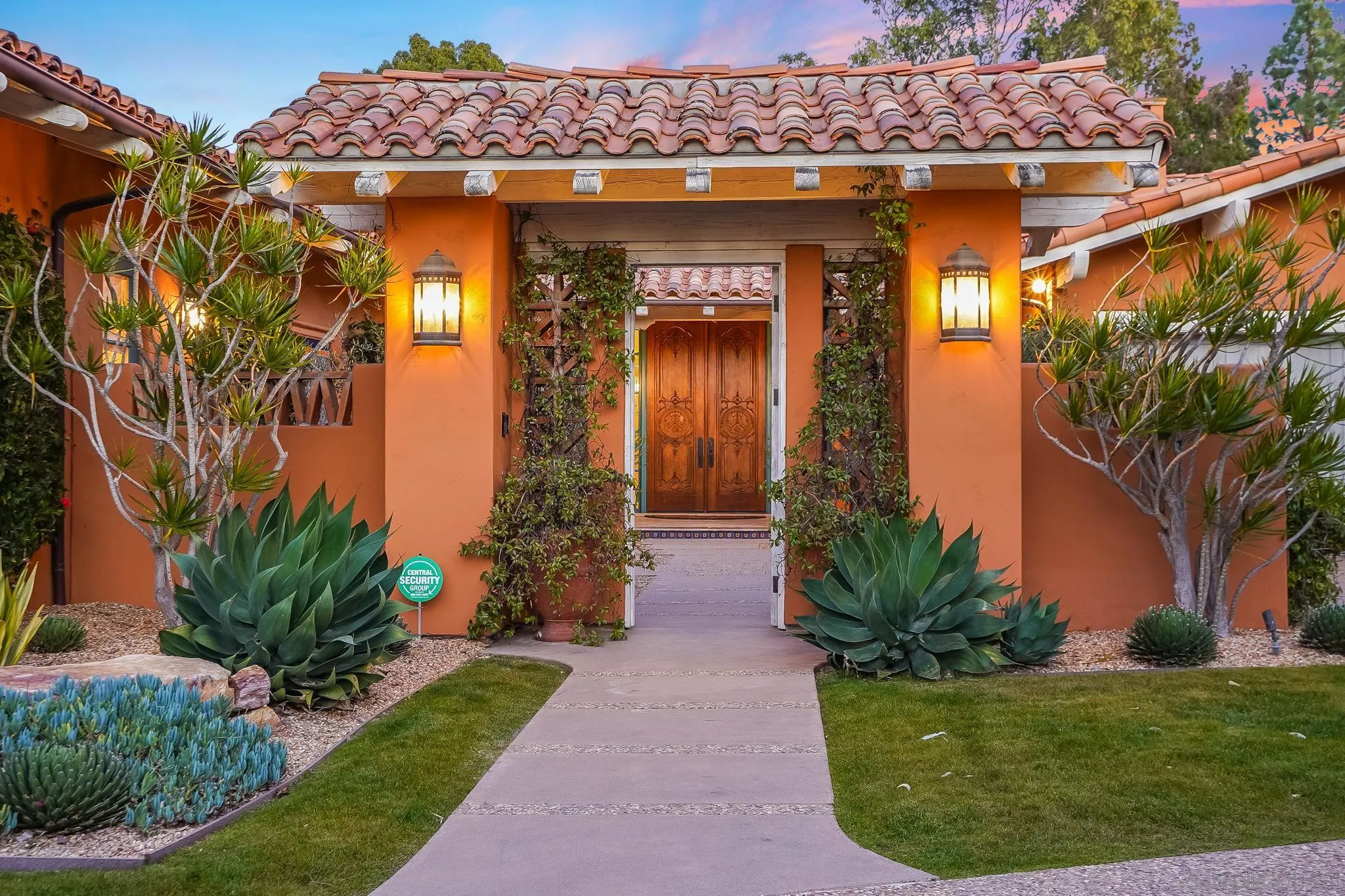 6182 Paseo Valencia Rancho Santa Fe, CA 92067 - Photo 3 of 26 a front view of a house with garden