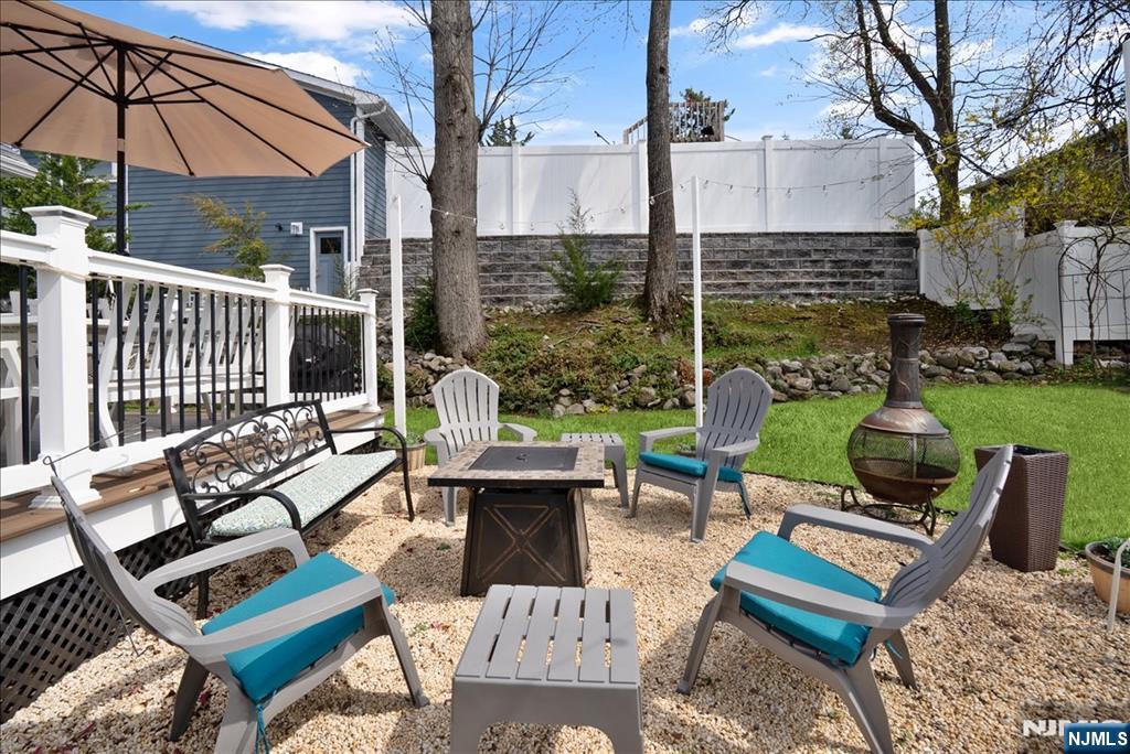 11 Westland Road Verona, NJ 07044 - Photo 25 of 29 a view of a patio with a yard
