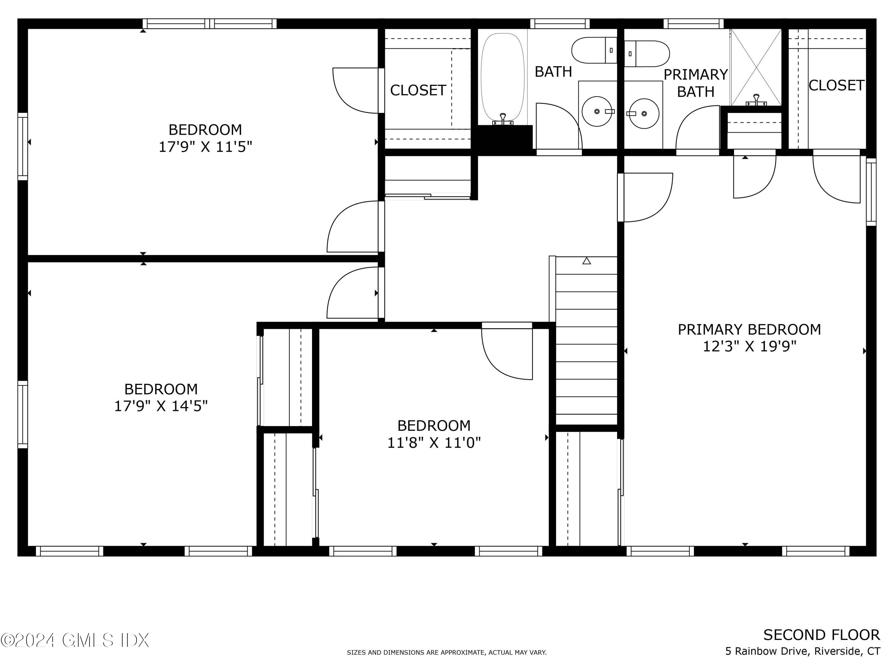 5 Rainbow Drive Riverside, CT 06878 - Photo 18 of 19 5 Rainbow Dr - 2nd flr - FLOOR PLAN