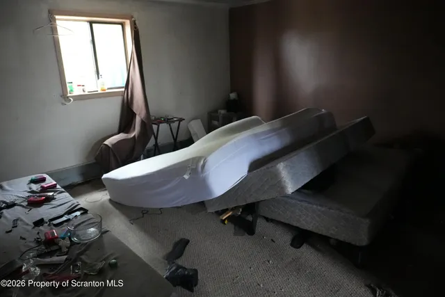 a view of a bench in roof of a yard
