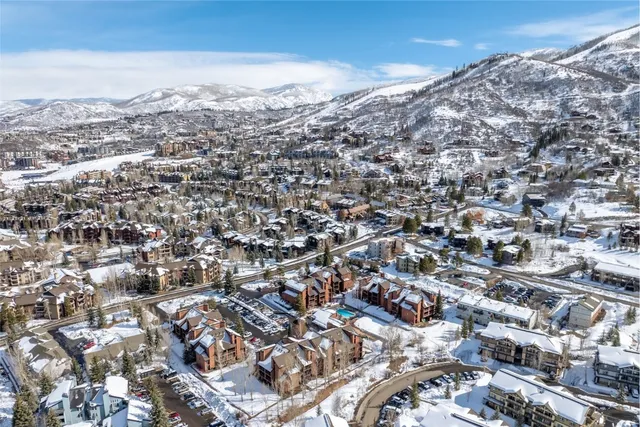 an aerial view of a city