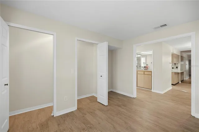 wooden floor in an empty room