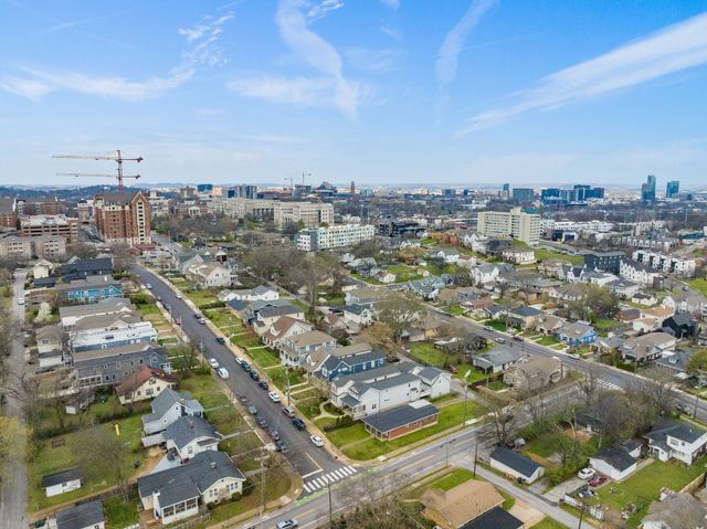 an aerial view of a city