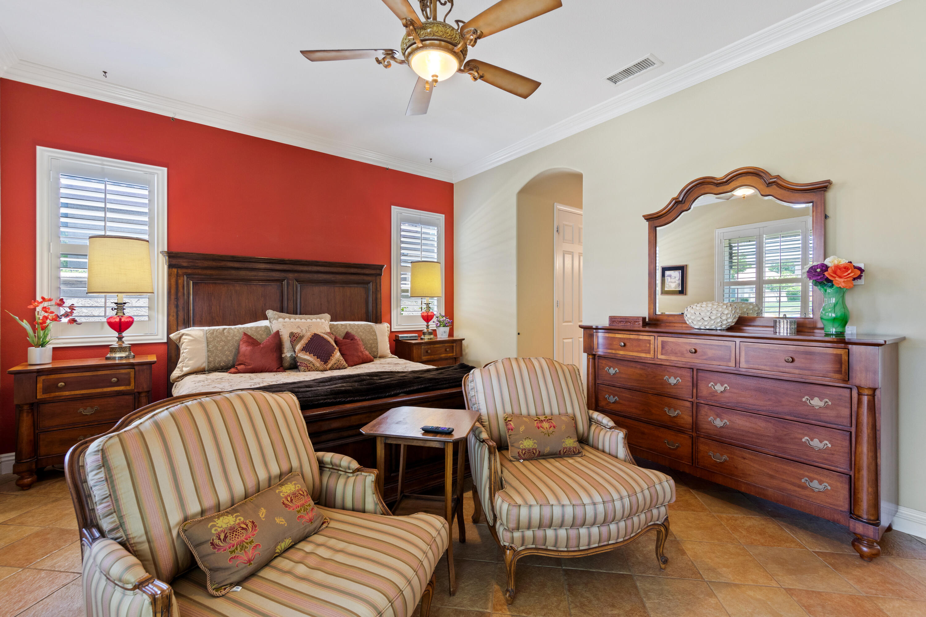 49475 Redford Way Indio, CA 92201 - Photo 22 of 45 a bedroom with furniture and a mirror