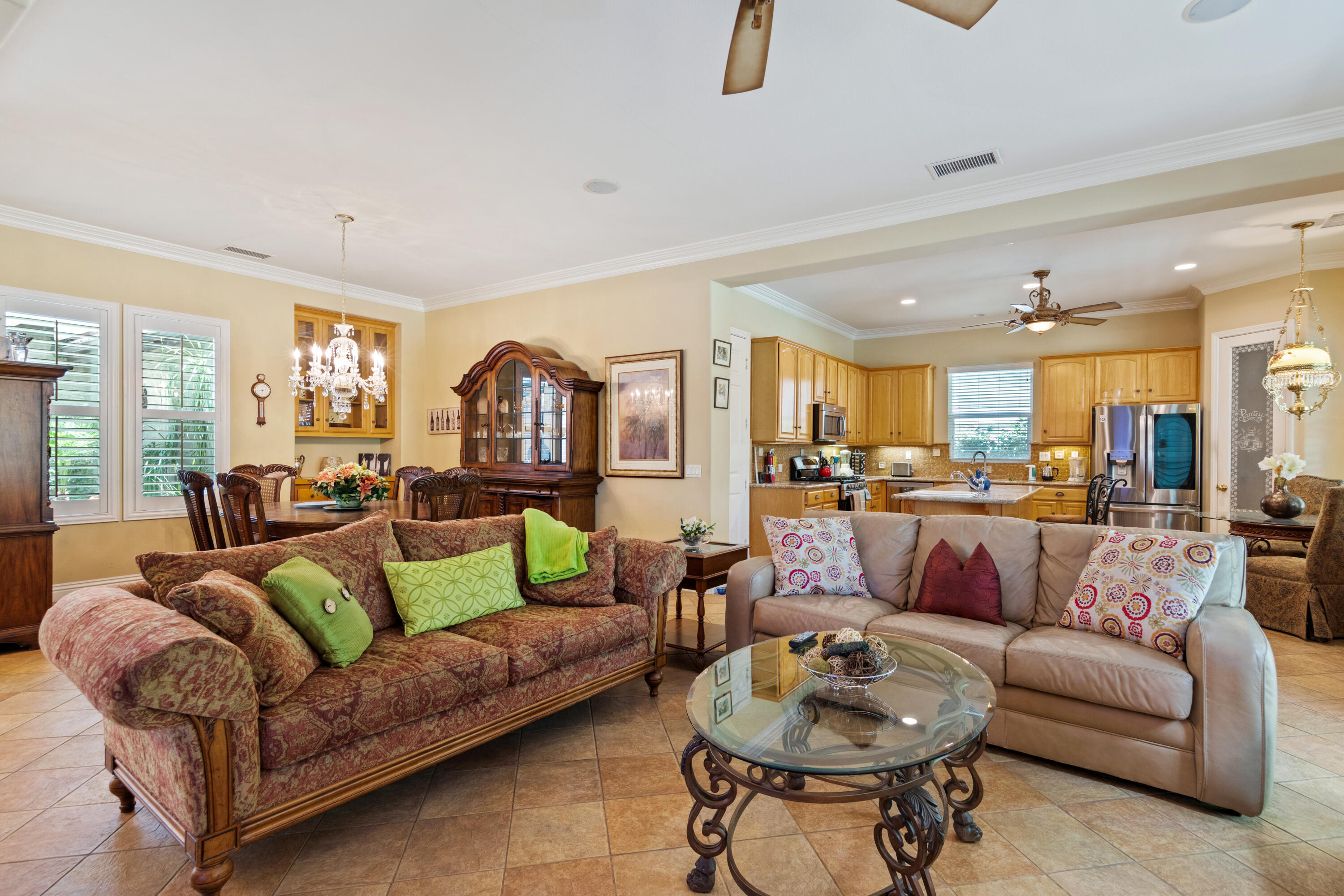 49475 Redford Way Indio, CA 92201 - Photo 31 of 45 a living room with furniture and a view of kitchen