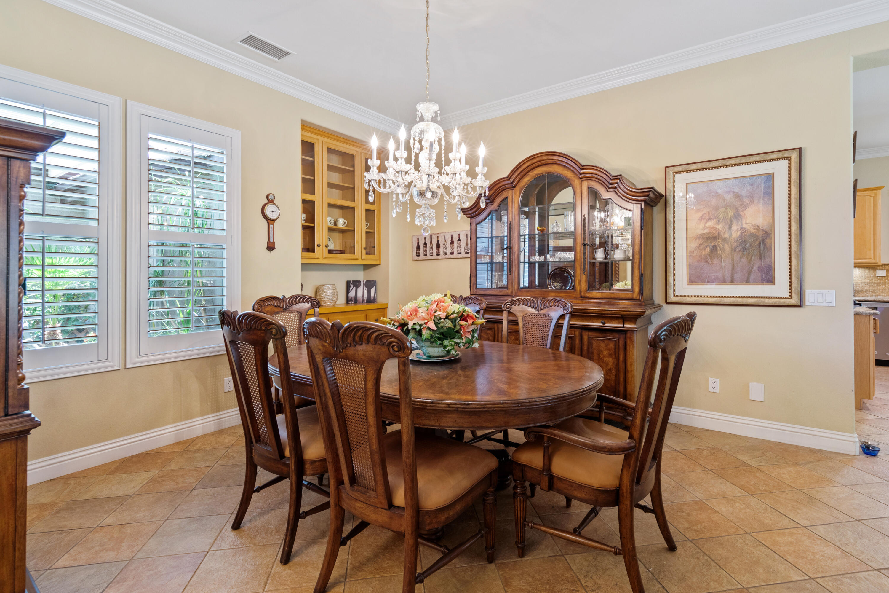 49475 Redford Way Indio, CA 92201 - Photo 33 of 45 a view of a dining room with furniture window and outside view