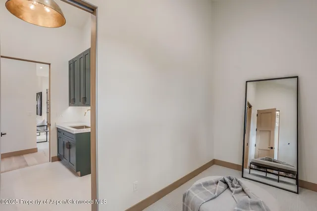 a view of an empty room