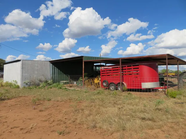 a storage room with furniture