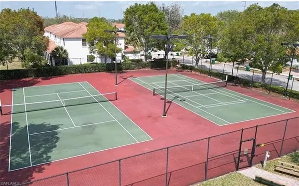 a tennis court view