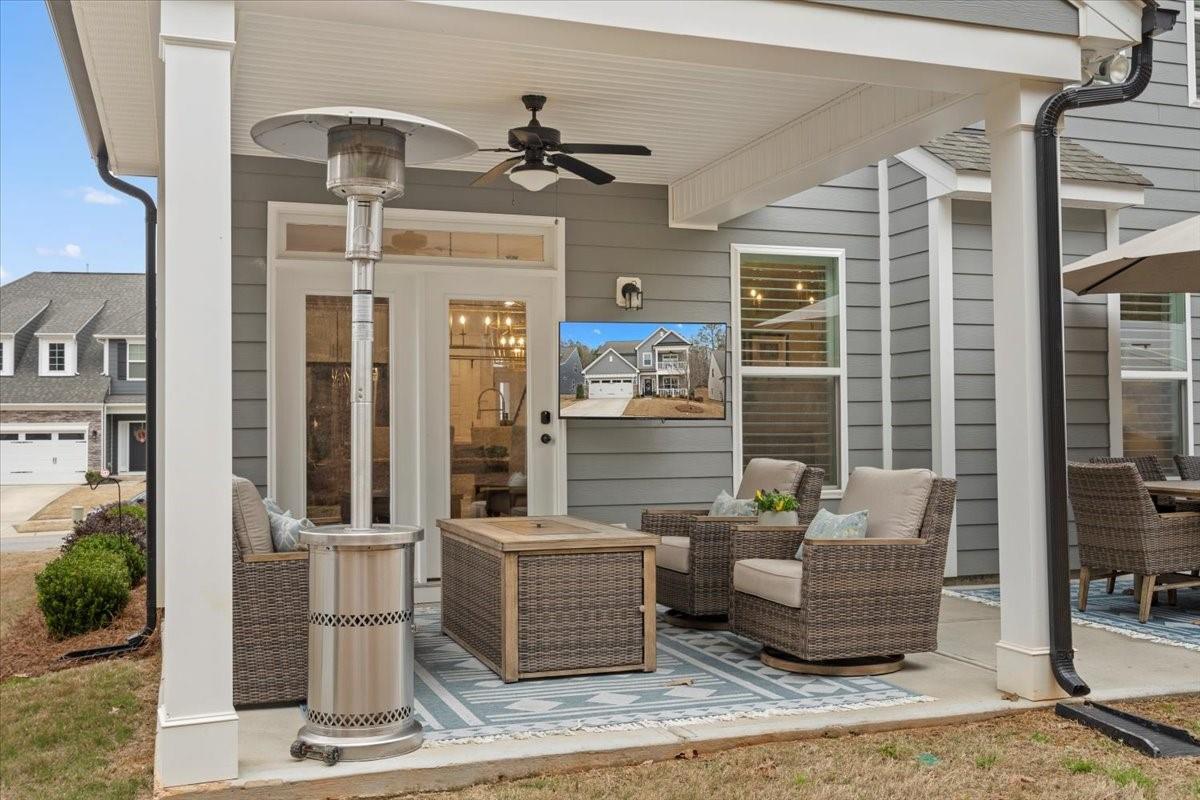 1112 Baldwin Drive Lancaster, SC 29720 - Photo 44 of 48 a view of a patio with couches potted plants