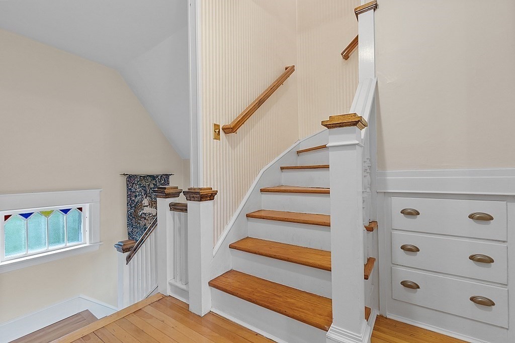 65 Commodore Road Worcester, MA 01602 - Photo 29 of 33 a view of entryway with stairs and wooden floor