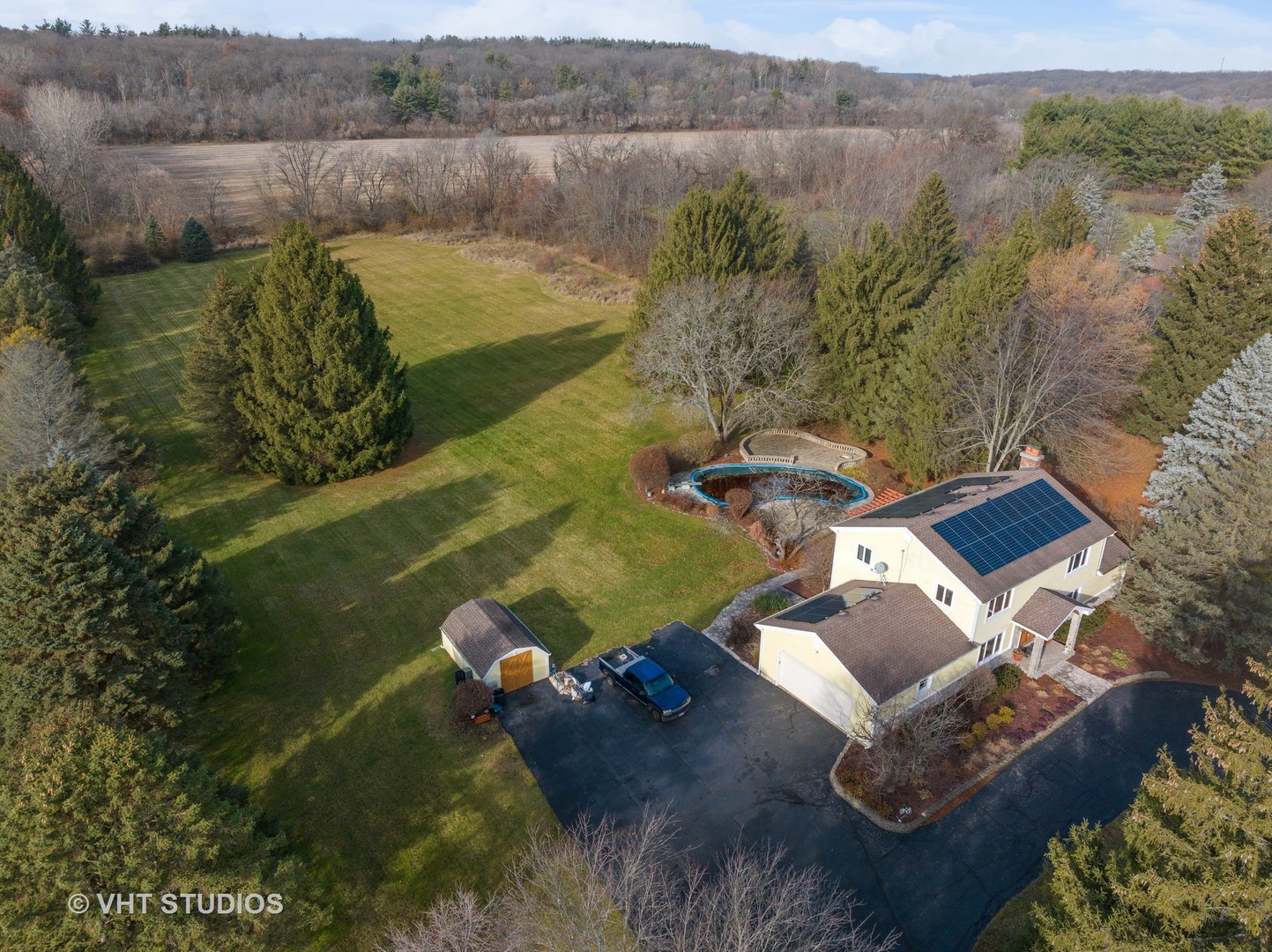 1907 Cherry Valley Road Woodstock, IL 60098 - Photo 42 of 56 a view of a lake in middle of the town